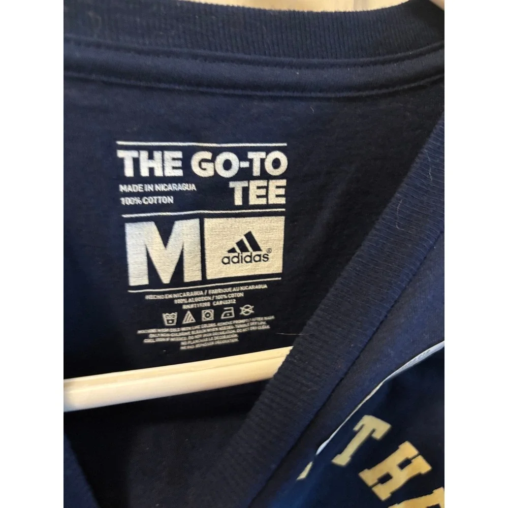 Adidas Notre Dame Fighting Irish 2013 BCS National Championship Navy Tee Shirt M