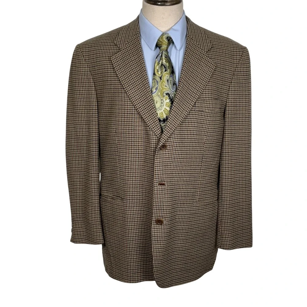 Stafford Options classic houndstooth