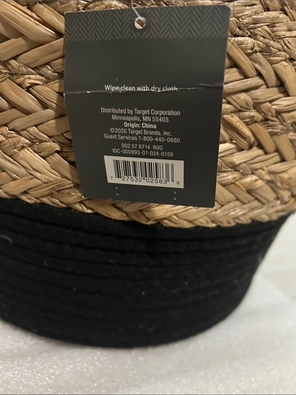 Threshold handwoven basket