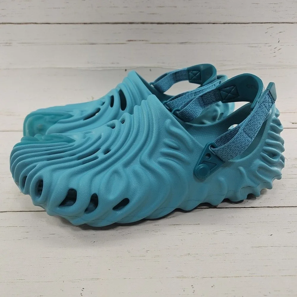 Crocs x Salehe Bembury Pollex Blue Tide Mens Size 12‎ Comfort Clogs 207393