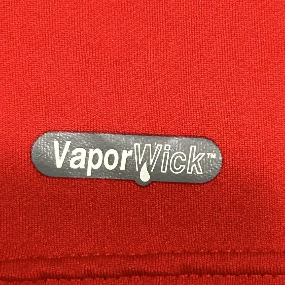 The North Face Men's Medium Red 1/4 Zip Pullover VaporWick Running Fleece Jacket