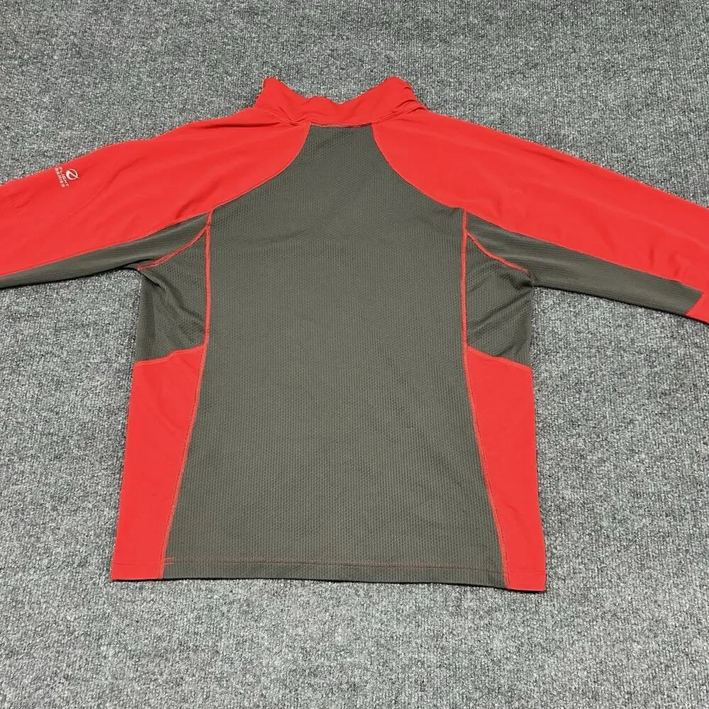 The North Face Men's Medium Red 1/4 Zip Pullover VaporWick Running Fleece Jacket