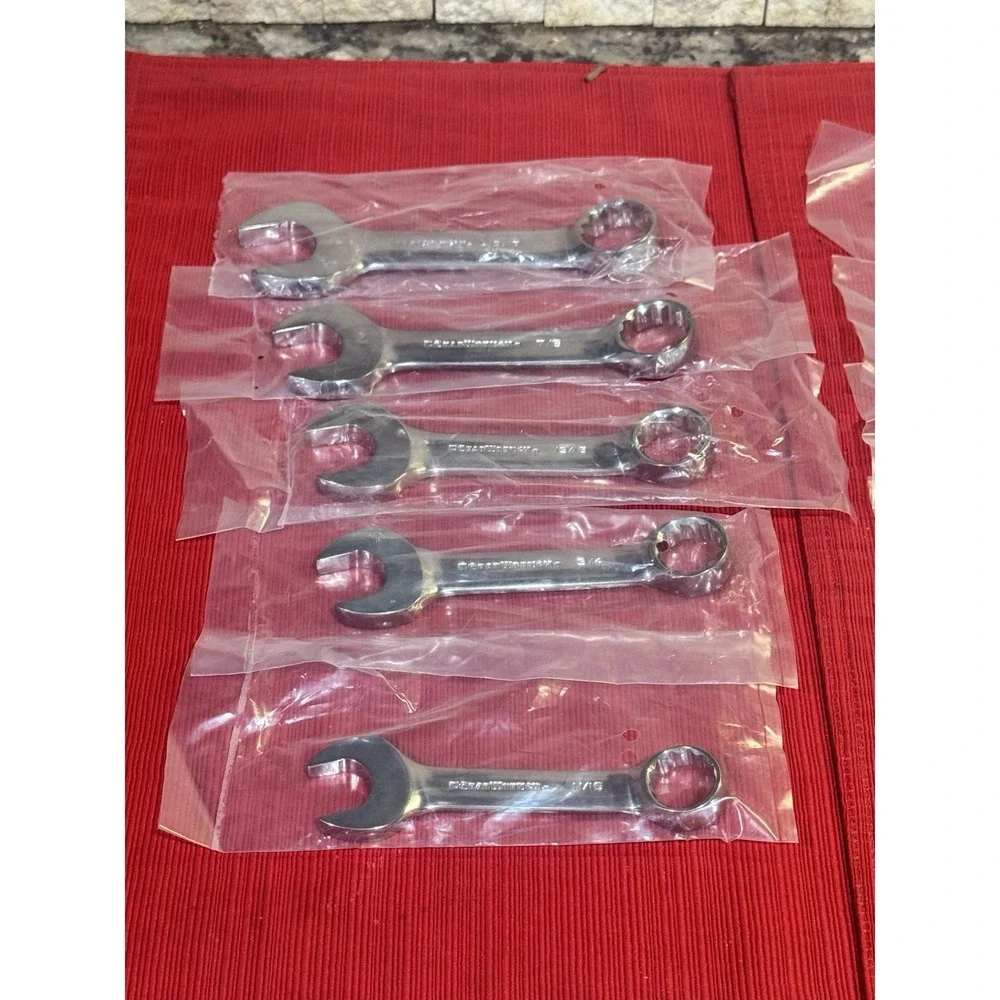 GearWrench 81905 10 Pc SAE Stubby Fixed Combination Wrench Set NEW In Sealed Pkg