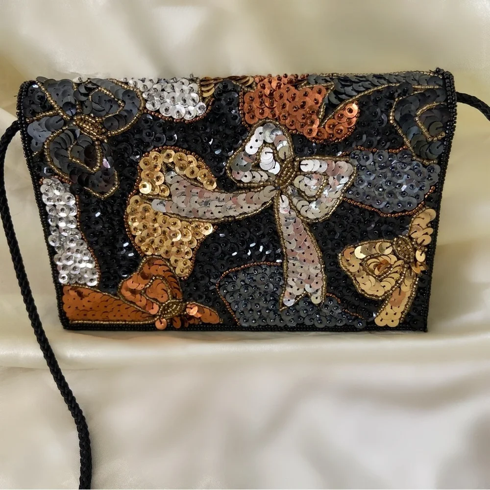 Vintage sequin clutch