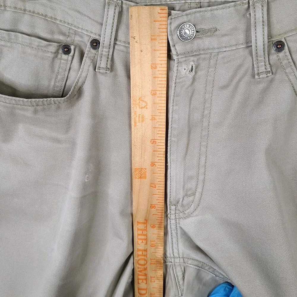 Levis Jeans Mens 34x30 (36x30) Beige 541‎ Straight Distressed Zip Fly Stretch