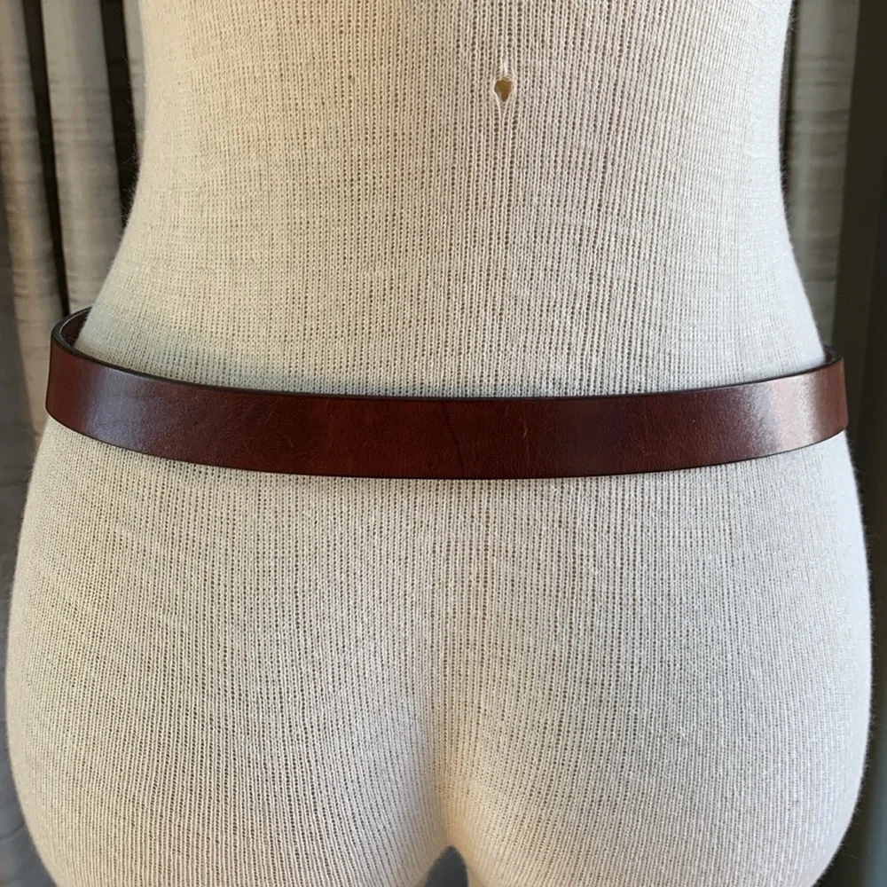 Levi’s brown  genuine leather belt with silver buckle