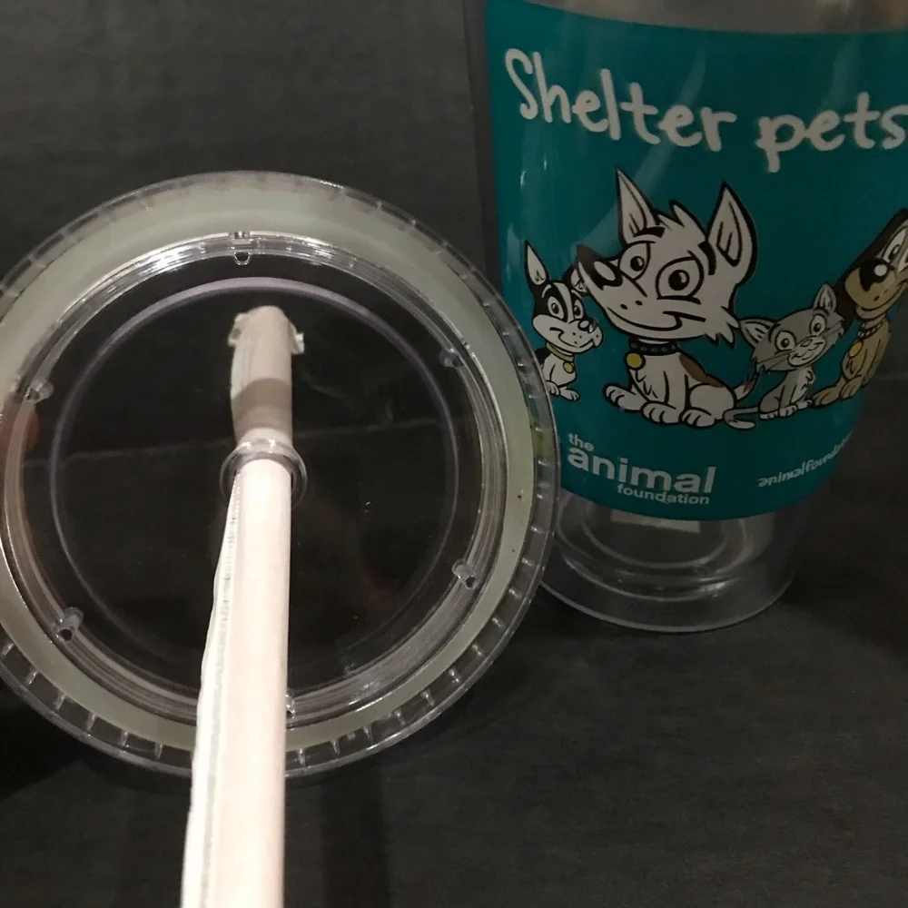 Travel Tumblers NEW 16oz Beverage Drink Set of 2 Dogs Cats Shelter Pets Rock