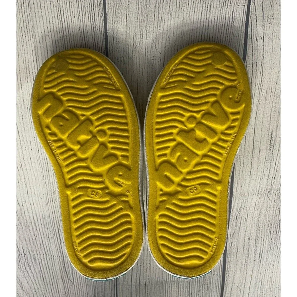 Native Shoes Kids Yellow Slip-On Water-Friendly Sneakers with White Toe