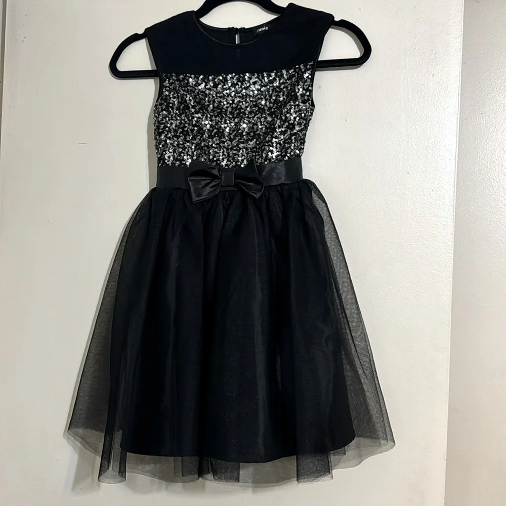 Zunie sequin tulle party dress