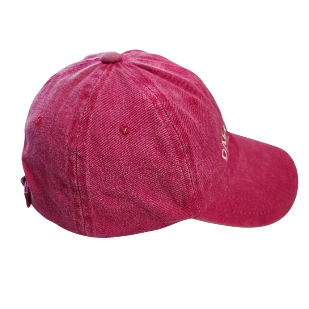 California West Coast Embroidered Washed Pink Cotton Dad‎ Hat Baseball Cap