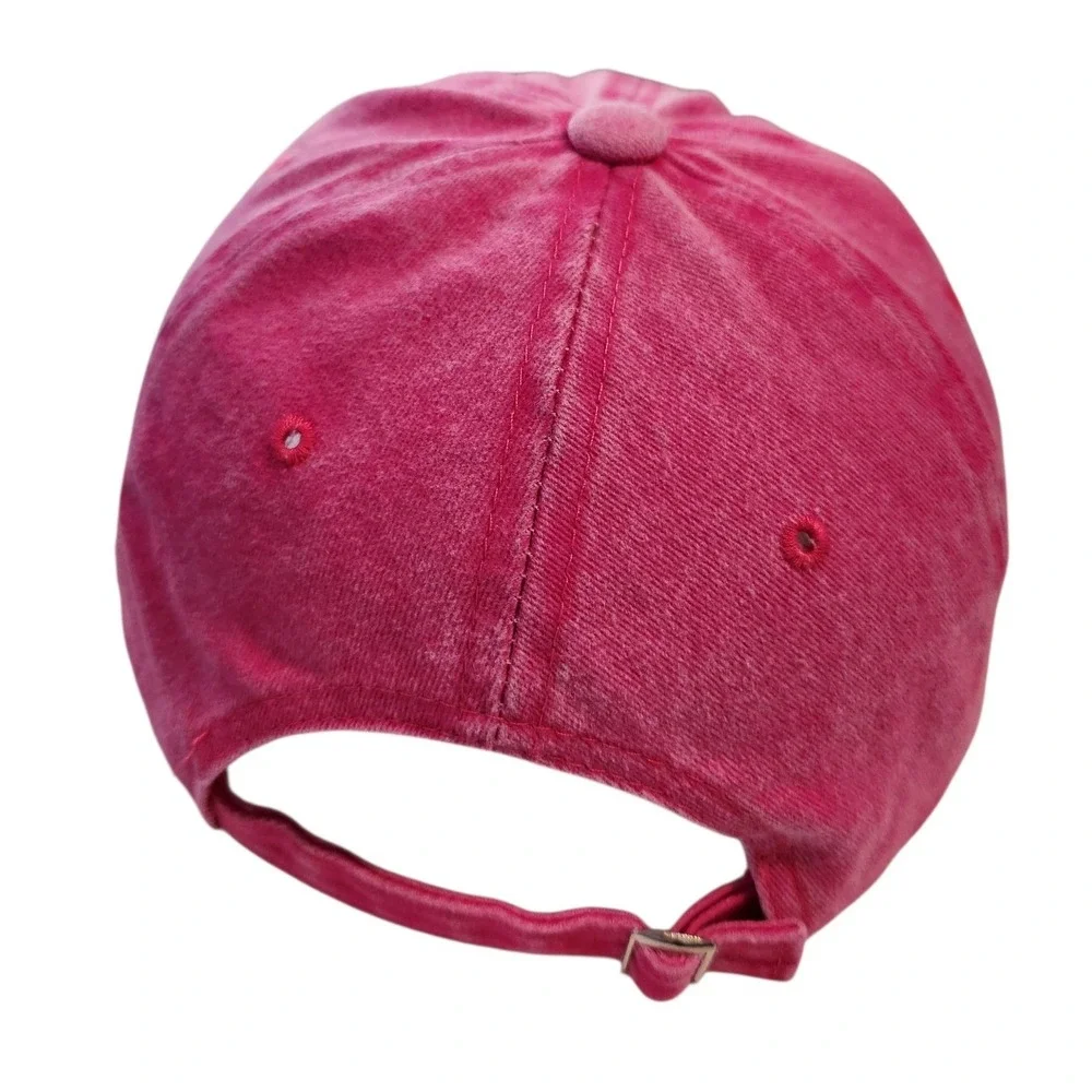 California West Coast Embroidered Washed Pink Cotton Dad‎ Hat Baseball Cap