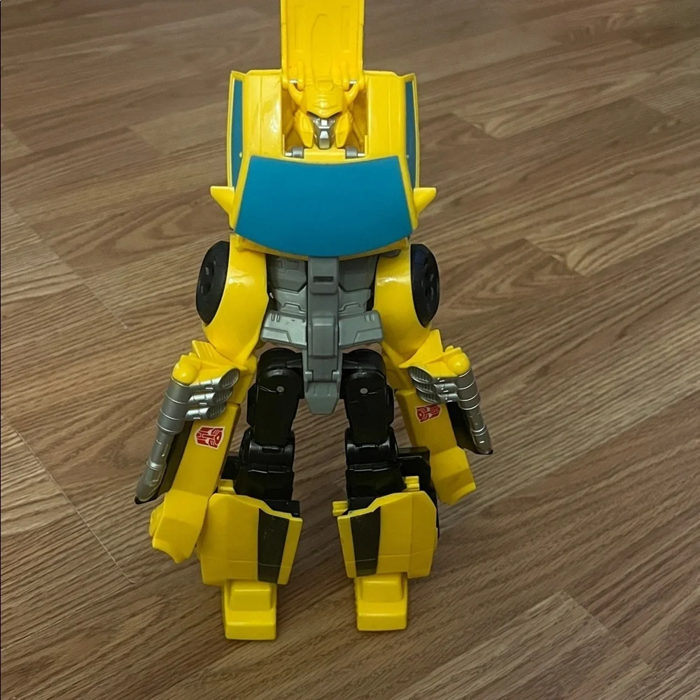 Yellow Transforming Robot Car