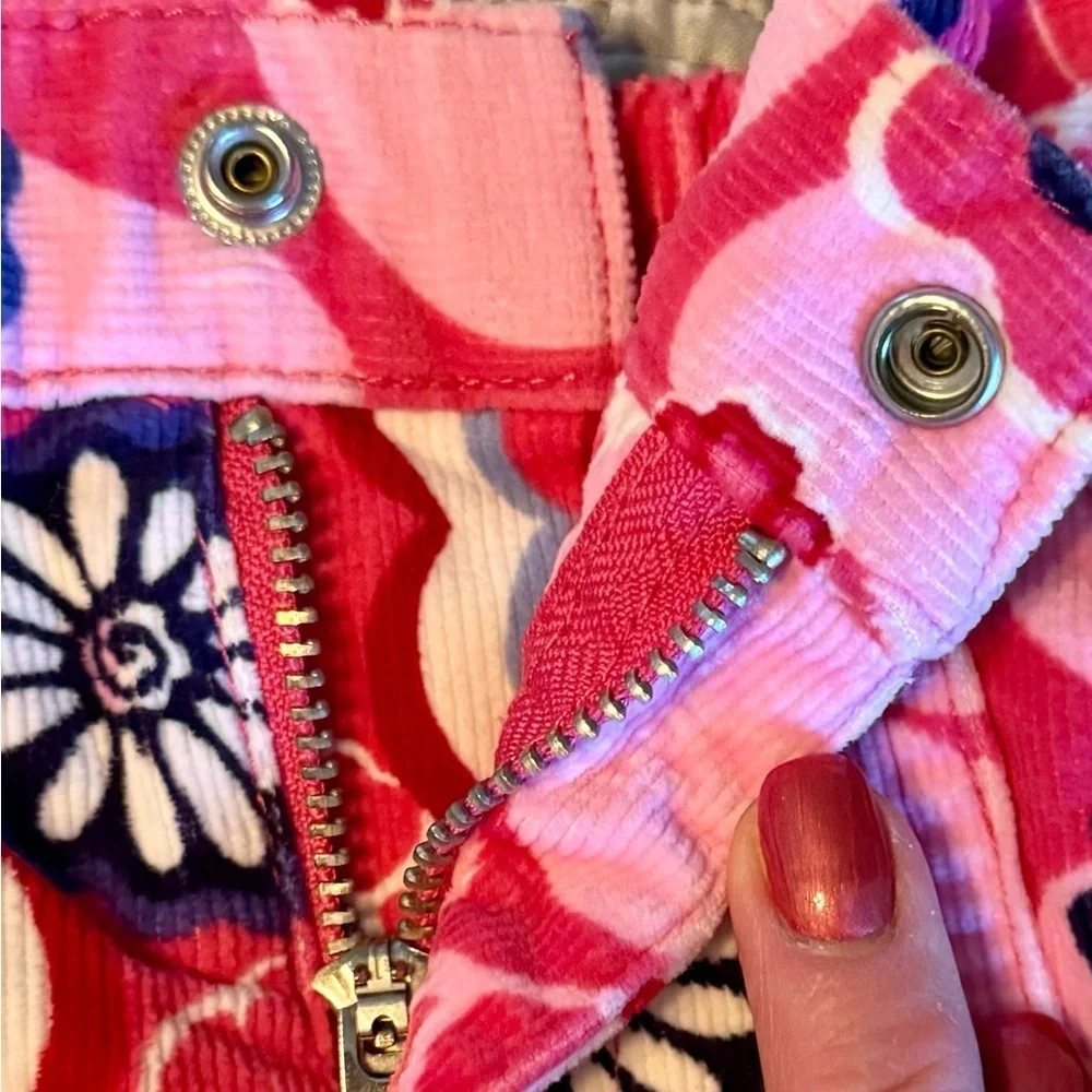 The Children’s Place corduroy skirts size 4. One Red and one pink multi.