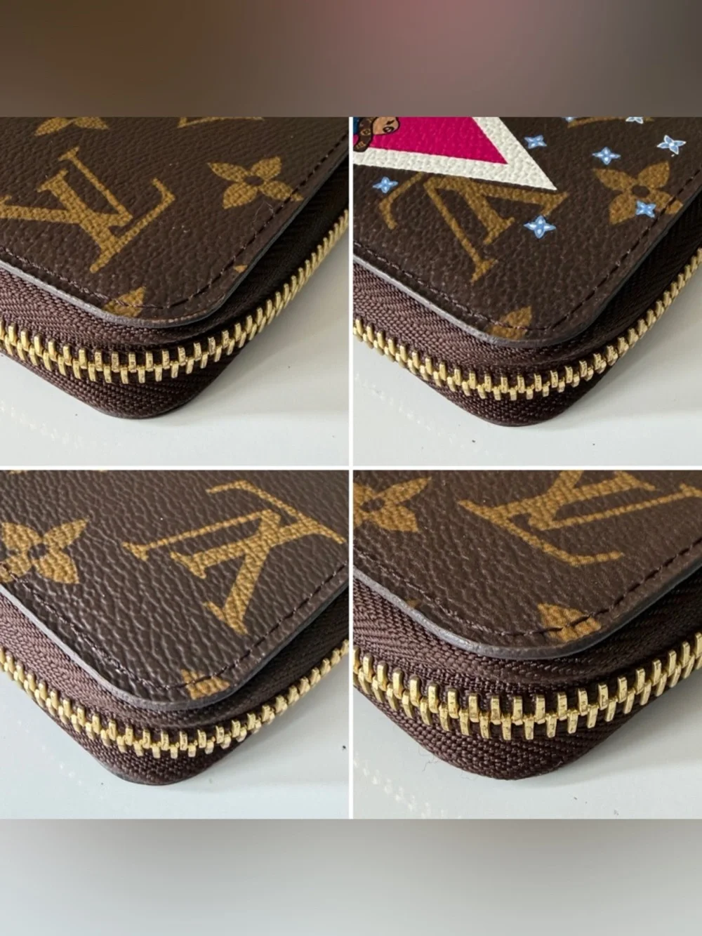 Louis Vuitton 2018 Christmas Animation Zippy Wallet Monogram Ski Bears
