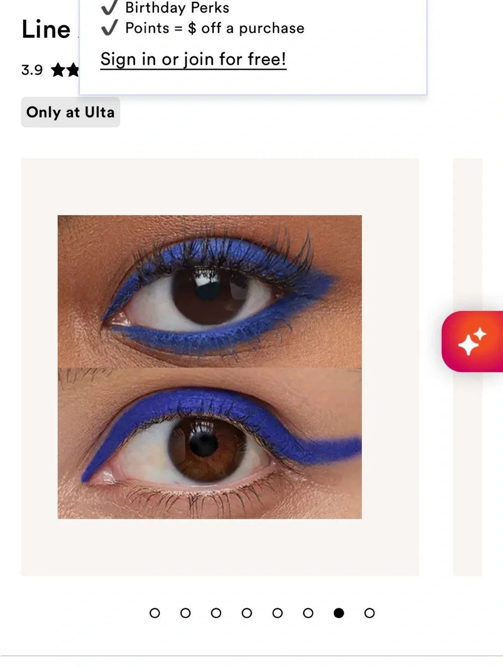 Blue cobalt bright Sadgrl Blue eyeliner about face rave festival dance concert