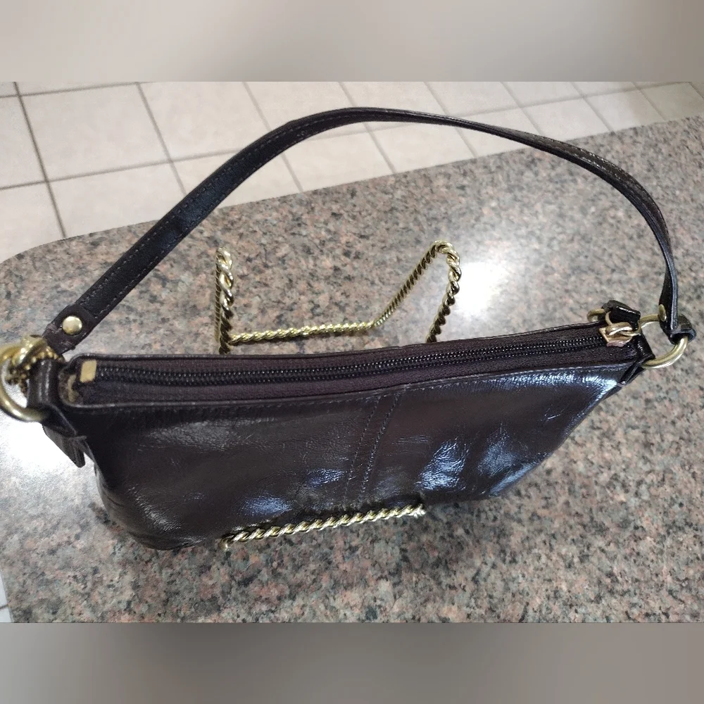 Coach Ergo patent leather wristlet