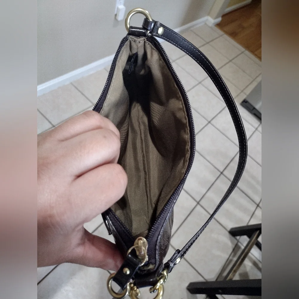 Coach Ergo patent leather wristlet