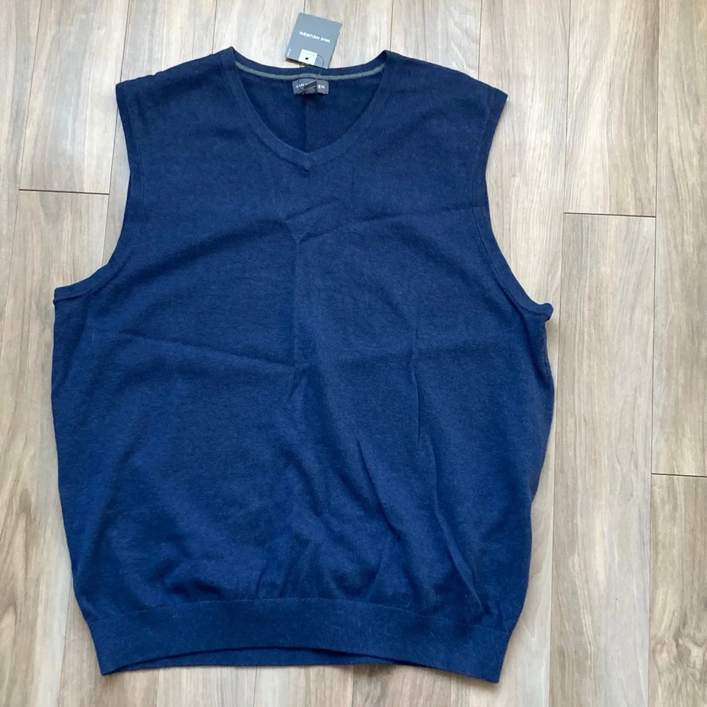 Mens van heusen classic fit sweater vest size L