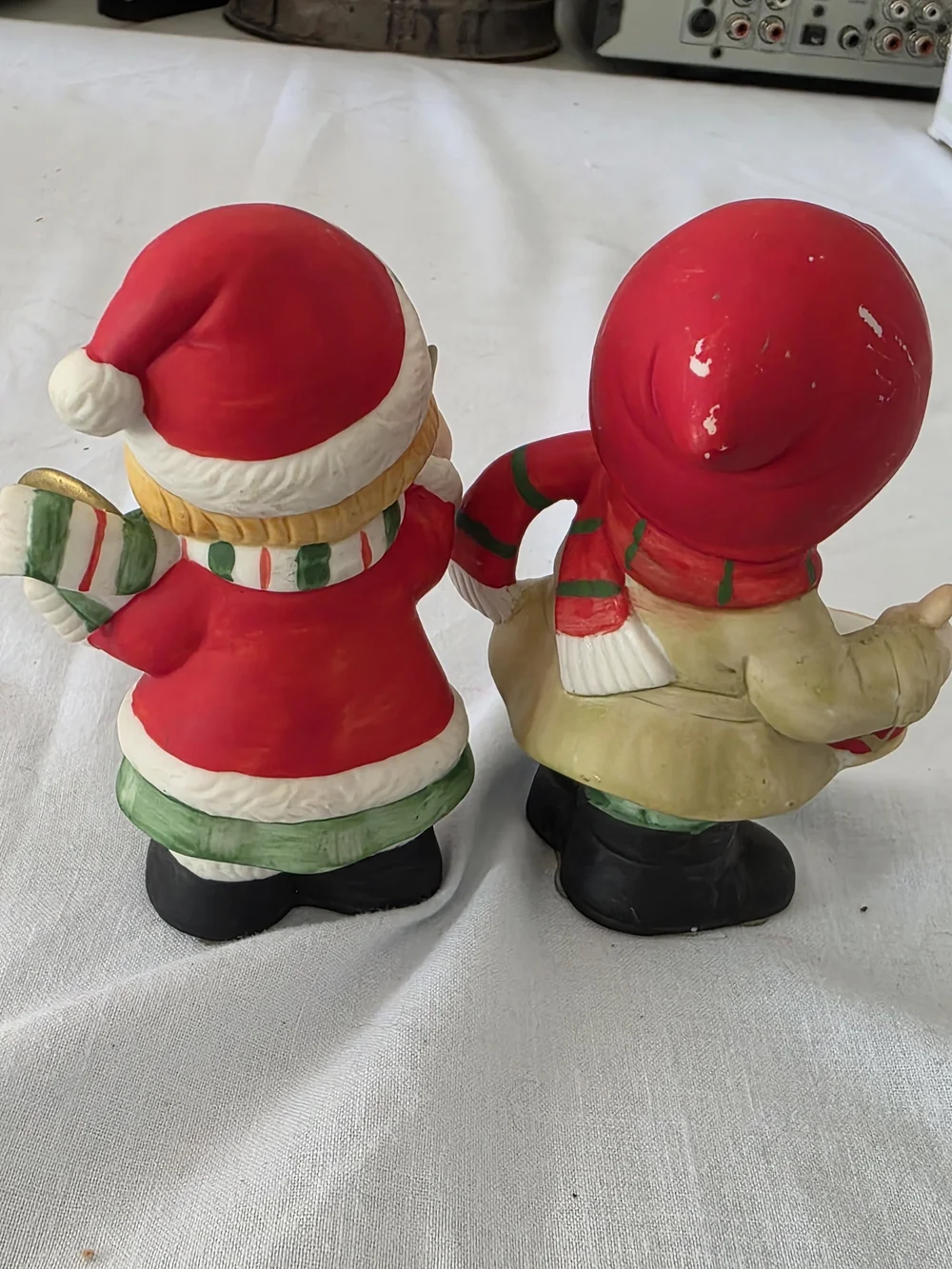 Vintage Home Interiors Christmas Music Boy and Girl Set