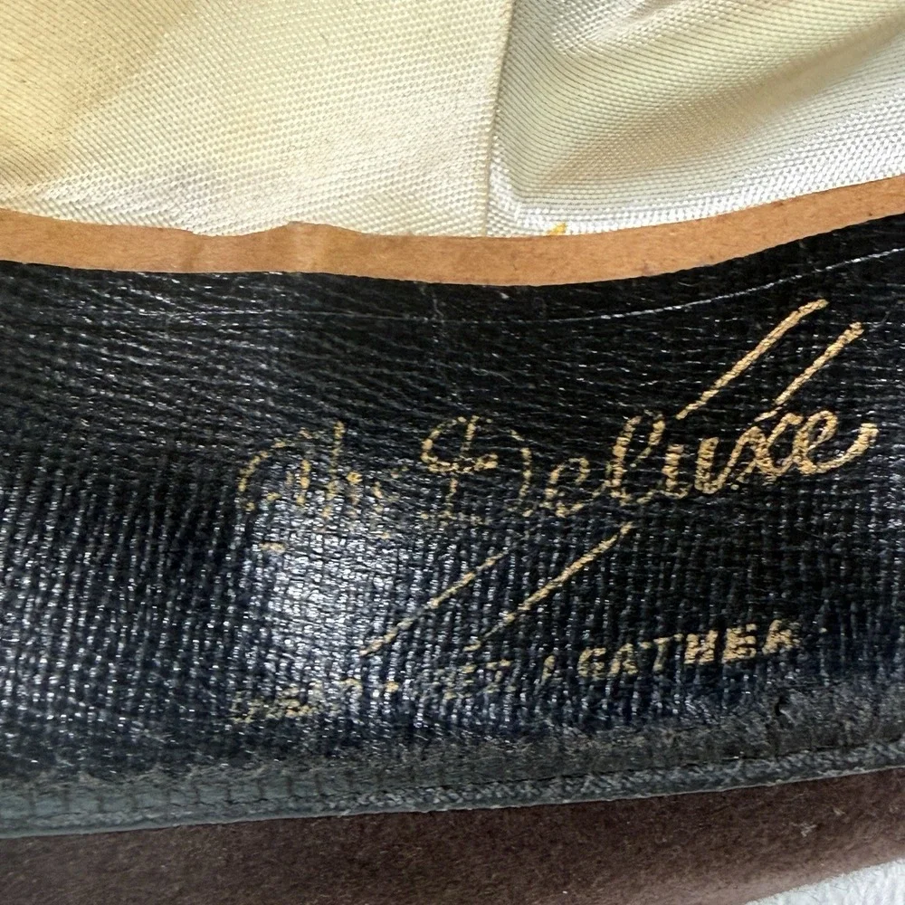 Vintage 1950s Stevens Lee Brown Felt Fedora‎ Hat 7 1/4 USA