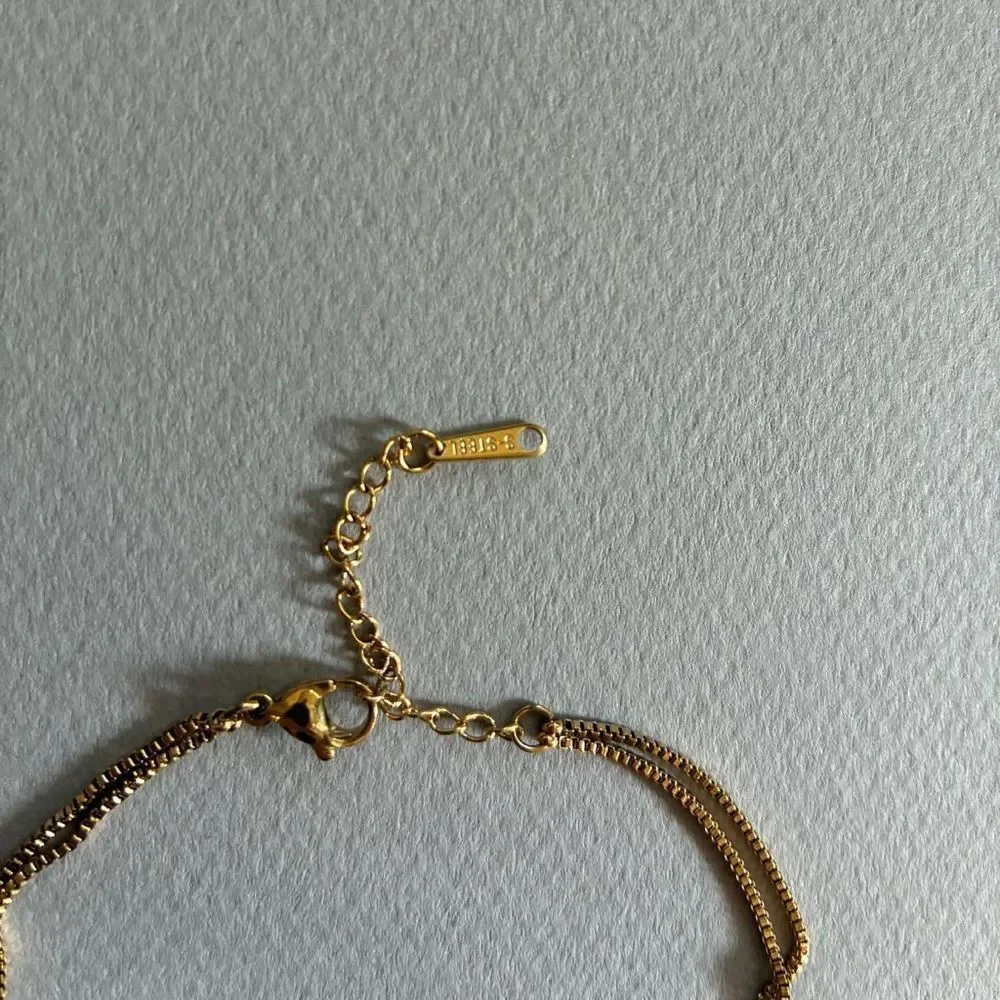 Gold Butterfly Chain anklet M577