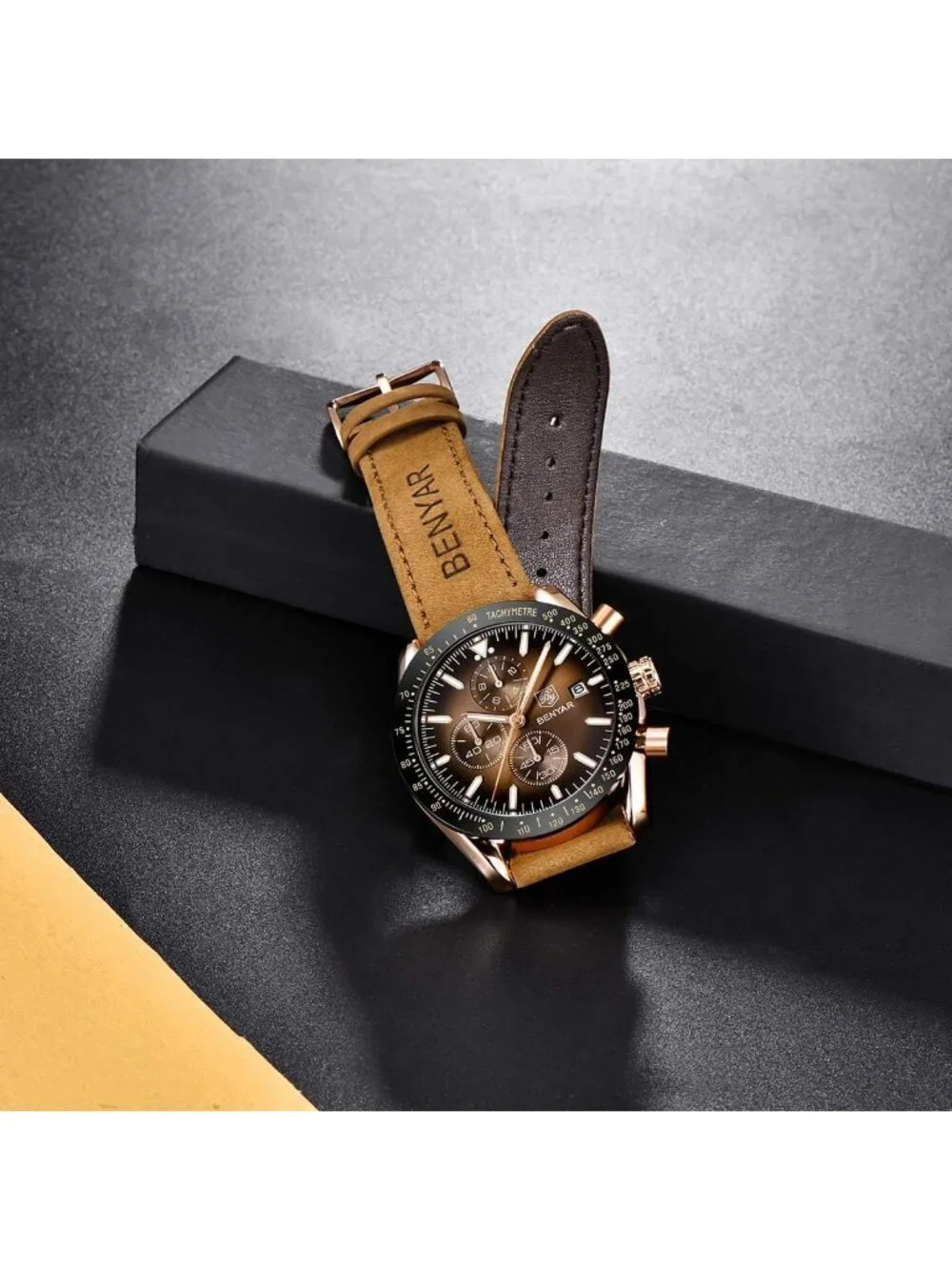 Men's Analog Quartz Chronograph Watch - Waterproof, Luminous, Casual & Dress