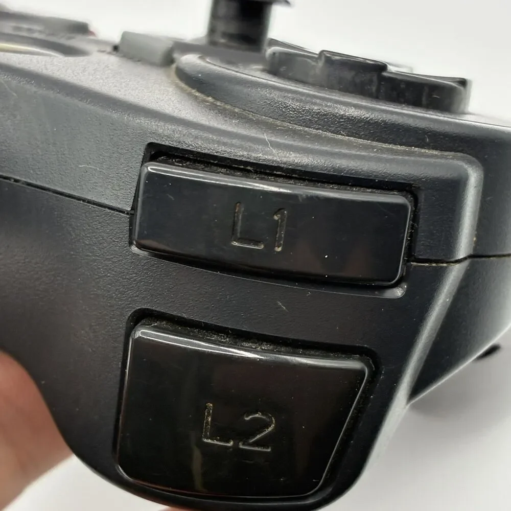 Pelican PL-6688 Wired Controller for Sony PlayStation 1 2 PS1 PS2 Black Dual