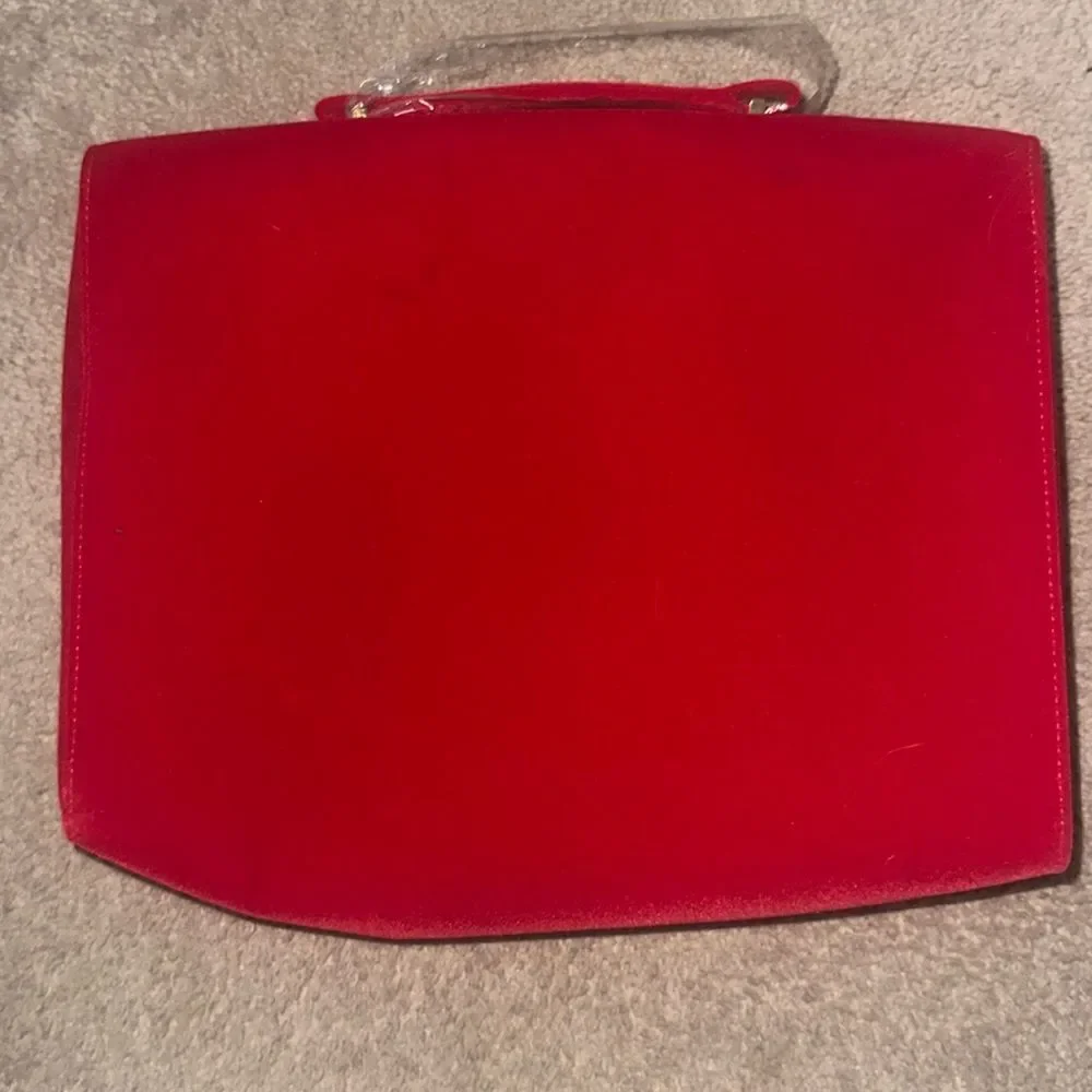 Estée Lauder Elegant Red Bow Velvet Bag!