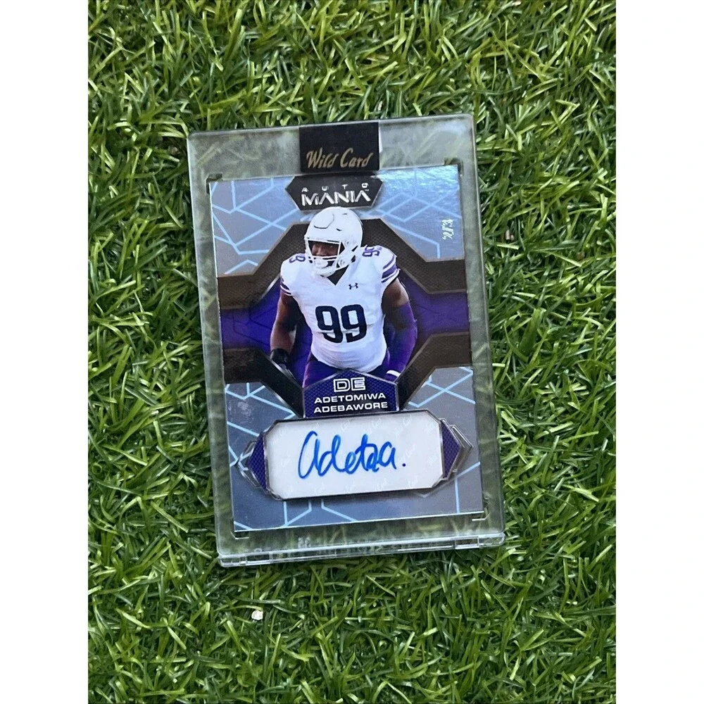 2023 Wild Card Auto Mania Adetomiwa Adebawore Autograph 2/3