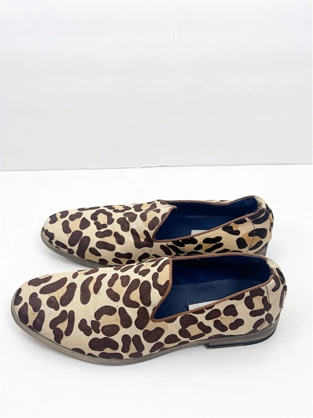 STEVE MADDEN Charley Calf Hair Leather Upper Men’s Slip On Loafers Size 7.5