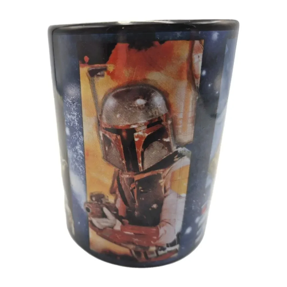 Star Wars Mug Jerry Leigh Designed Luke Darth Vader Yoda C3P0 16 Ounce Capacity