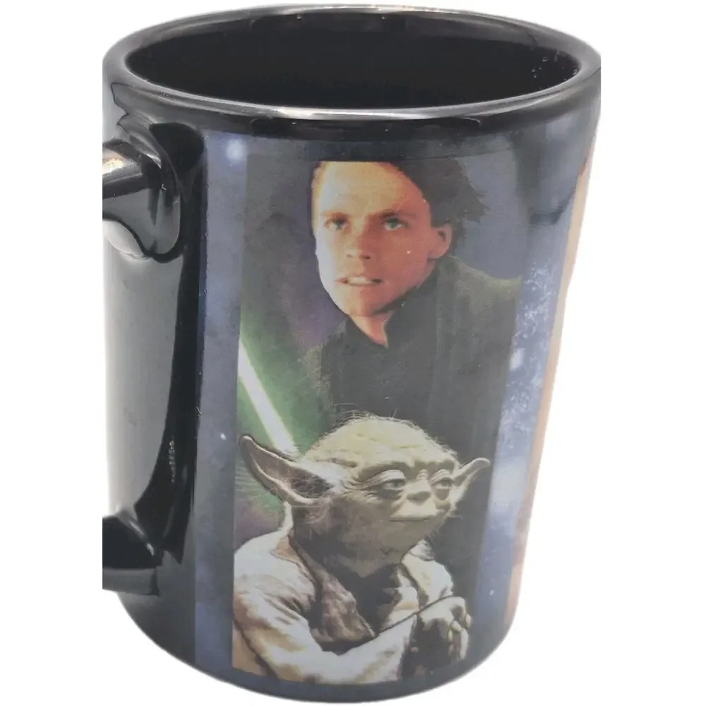 Star Wars Mug Jerry Leigh Designed Luke Darth Vader Yoda C3P0 16 Ounce Capacity