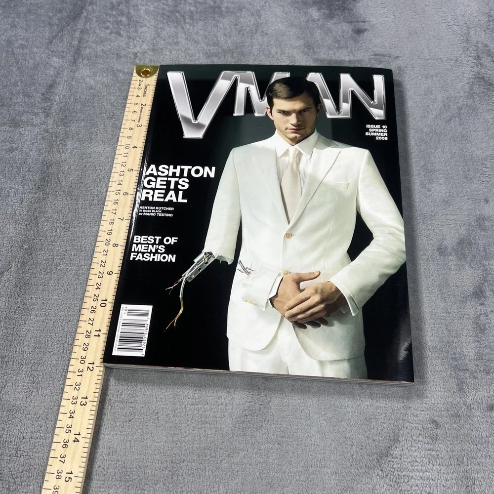 VMAN Magazine Ashton Kutcher Cover Issue 10 Mens Luxury Fashion Collector‎ 2008