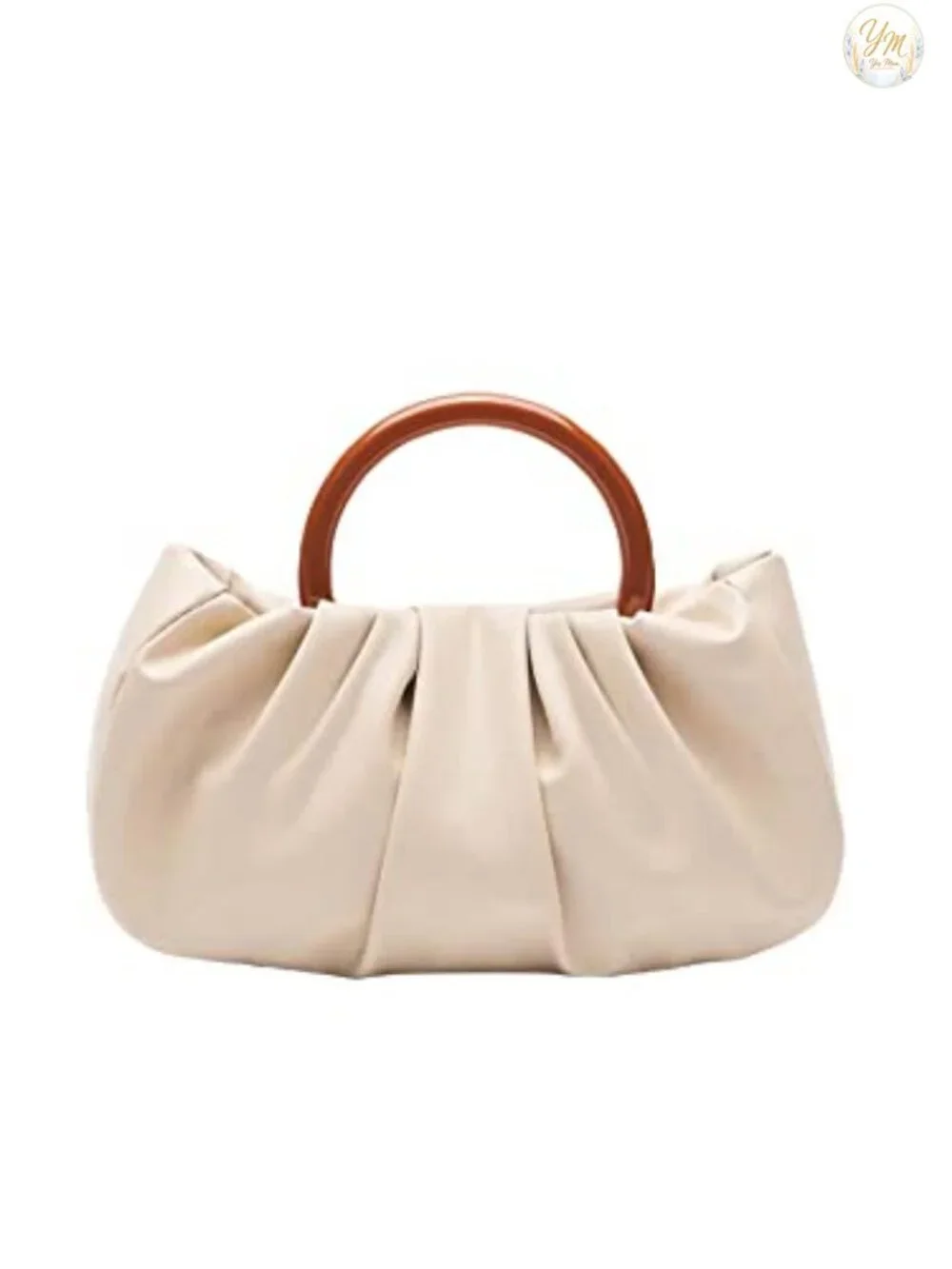 Verdusa Women's Ruched Small Handbag Clutch Purse Dumpling Pouch Bag Faux