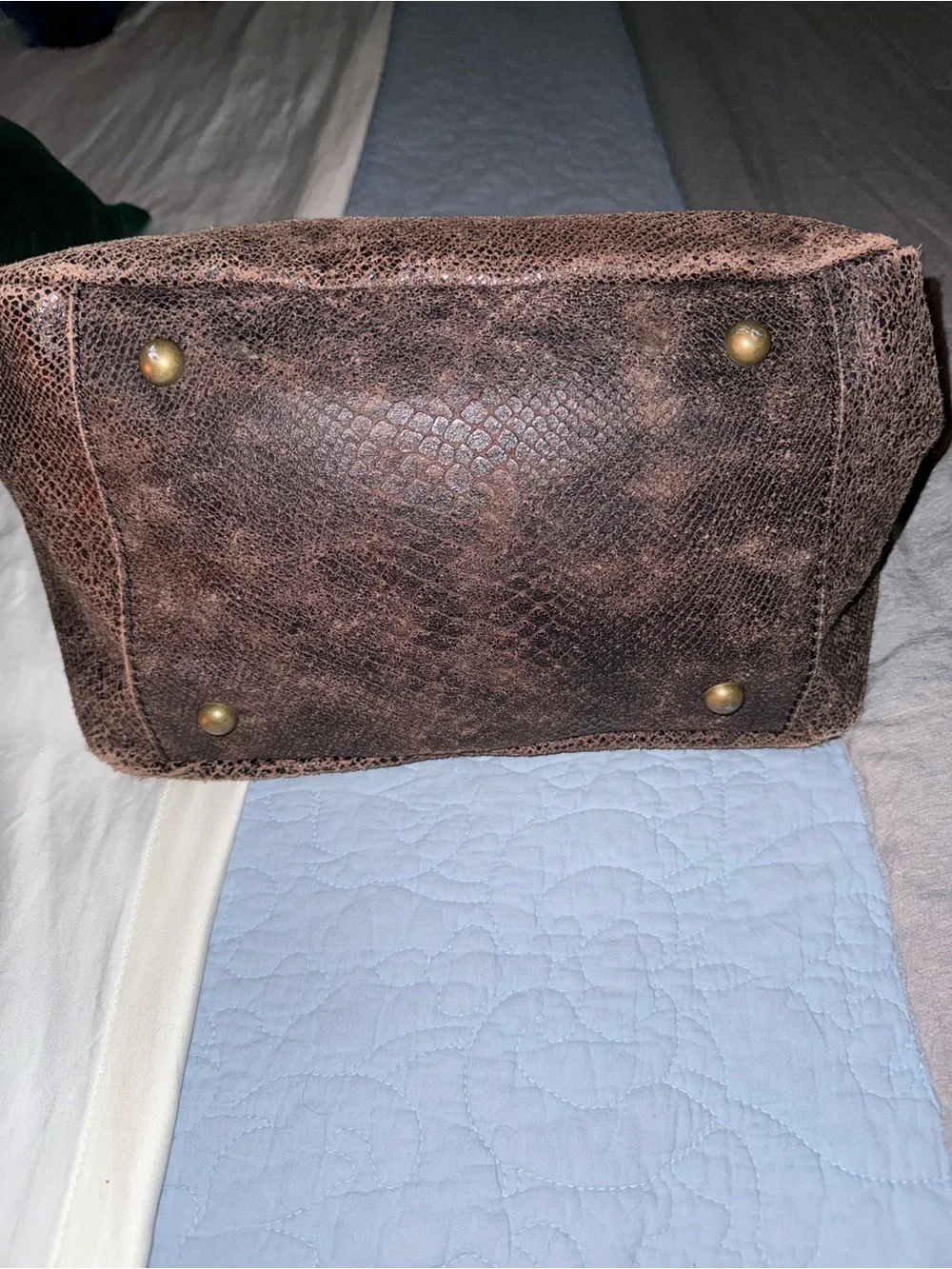 Liebeskind Limited Snake embossed Leather Berlin Amsterdam satchel