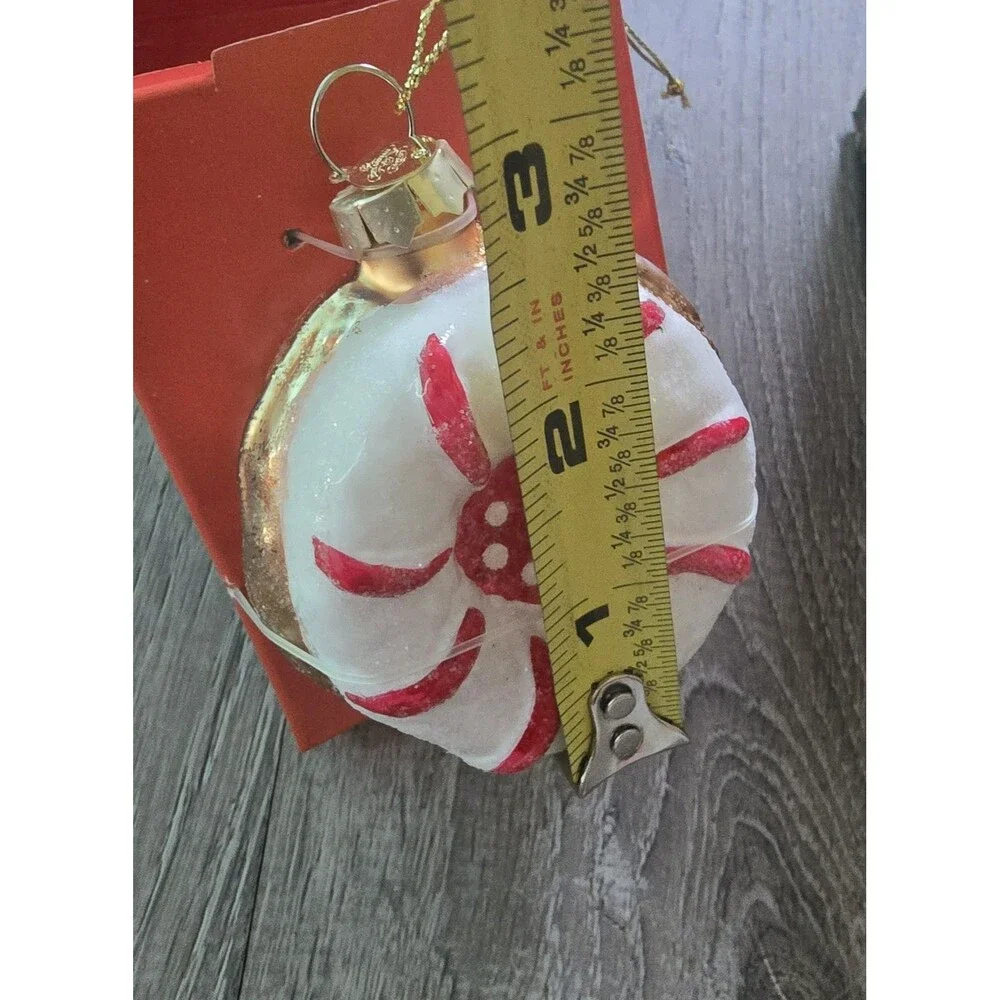 John Derian Target Striped Cookie Glass Christmas Ornament 2025 Limited Edition