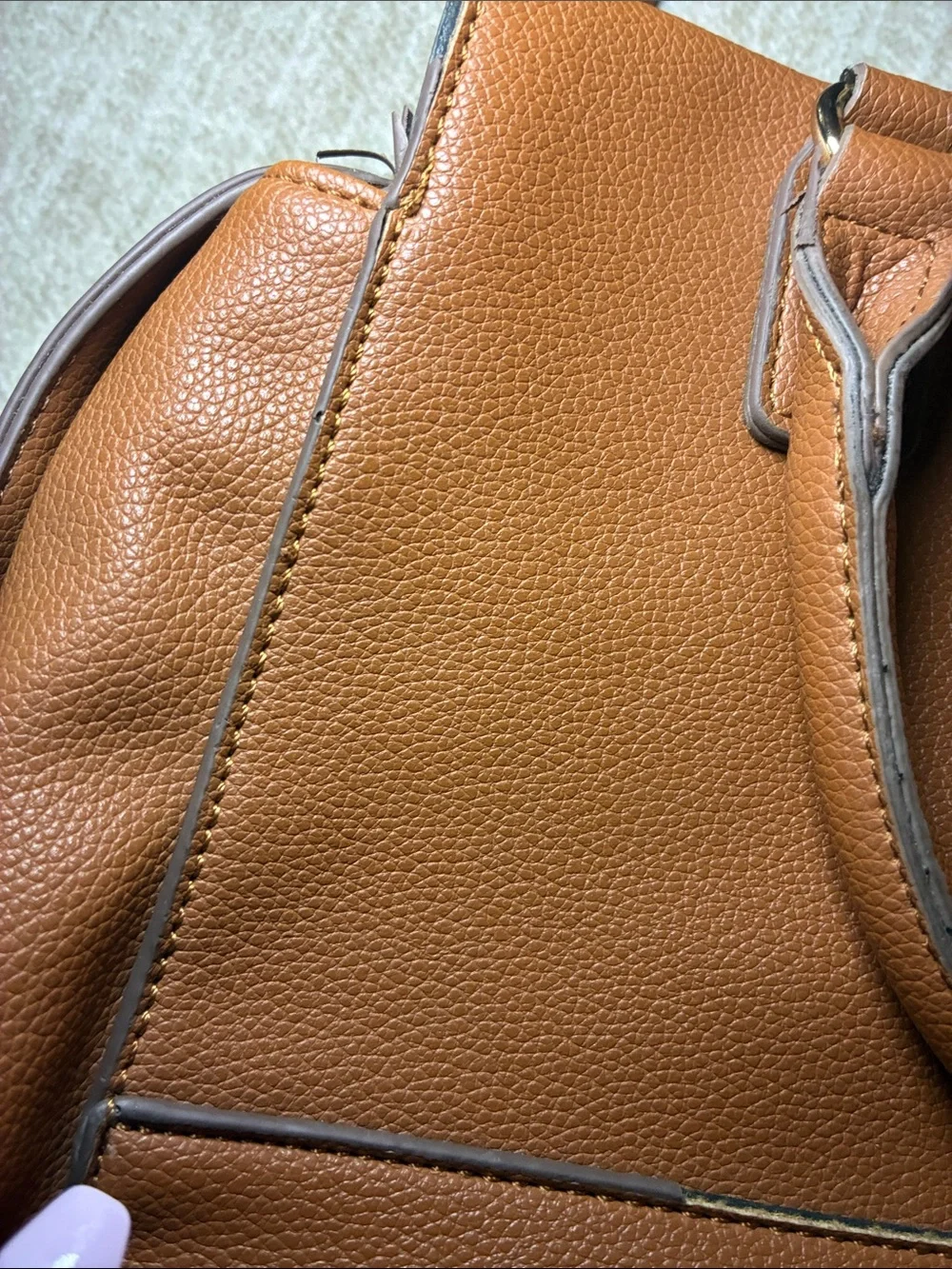 Anne Klein pebbled leather