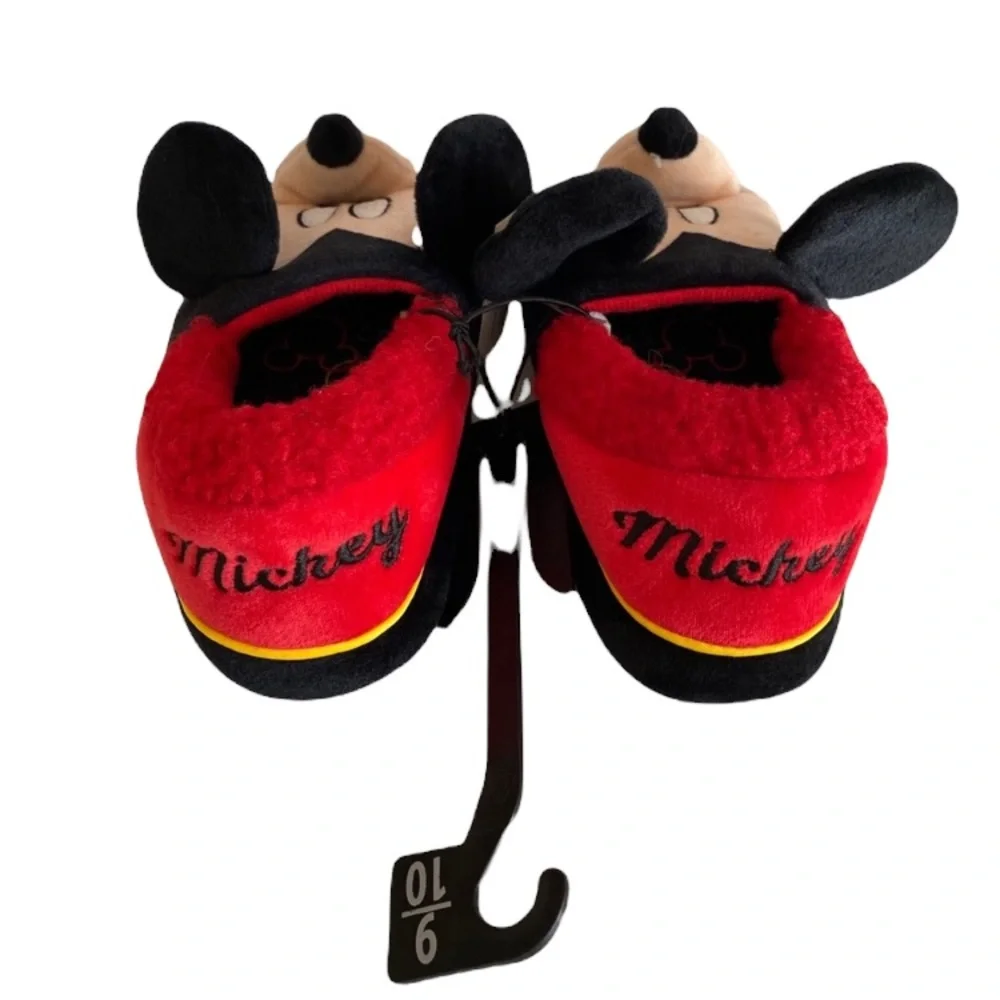 Disney Mickey Mouse Slippers Plush kids size 9/10