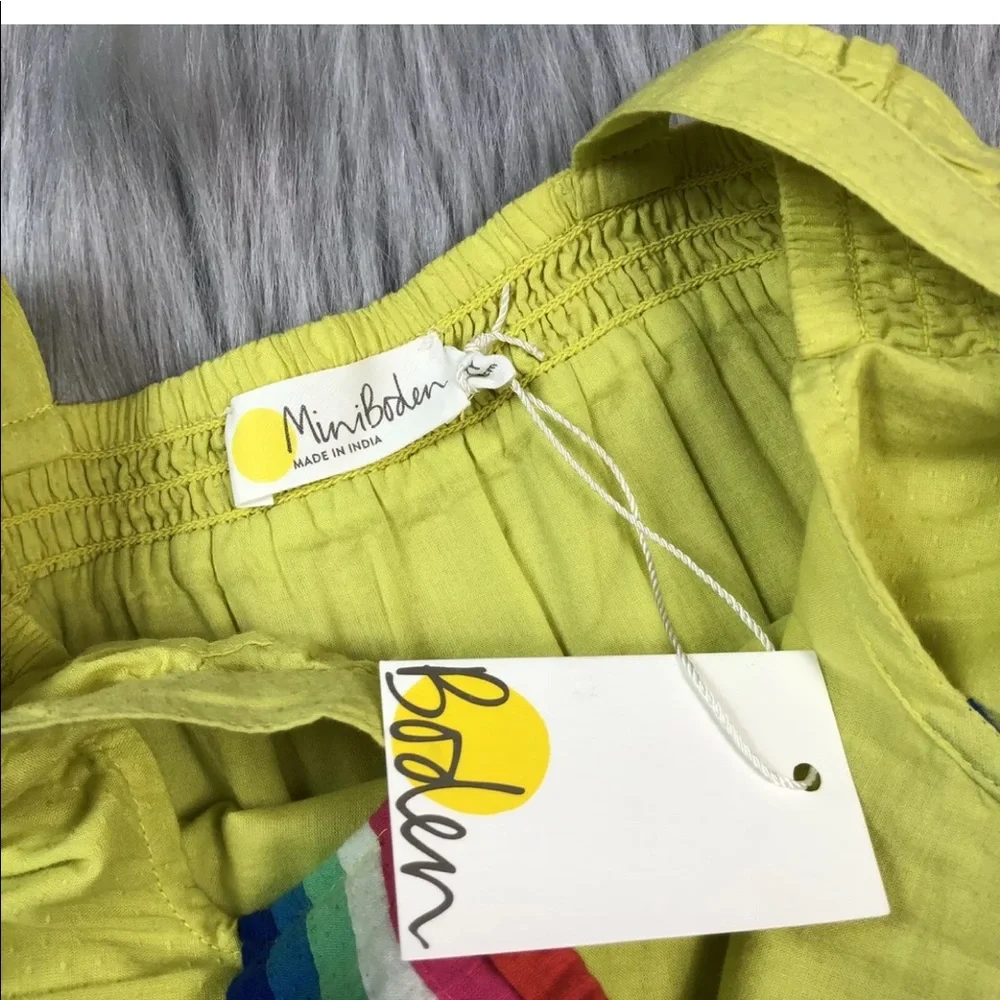 Mini Boden Girls 6-7y Flutter Sleeve Romper