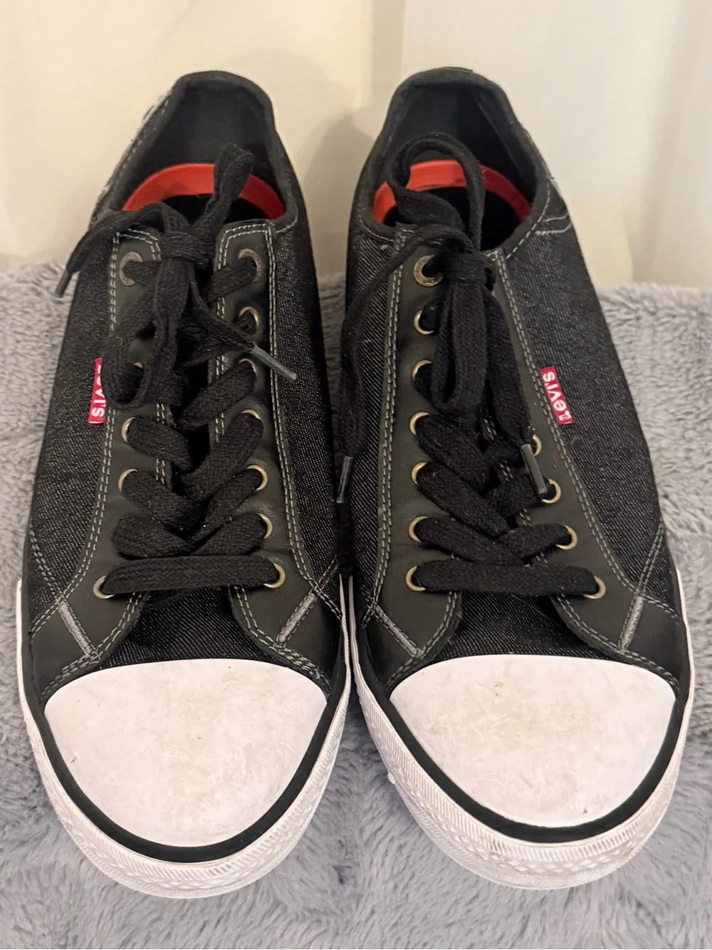 Levi's Stan Buck C Men's Sneakers Size 11 Black Denim Casual Shoes 1083928