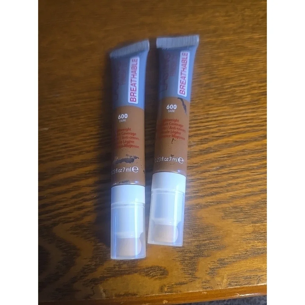 LOT OF (2)  Rimmel London Lasting Finish 25Hr Breathable Concealer #600 DARK‎