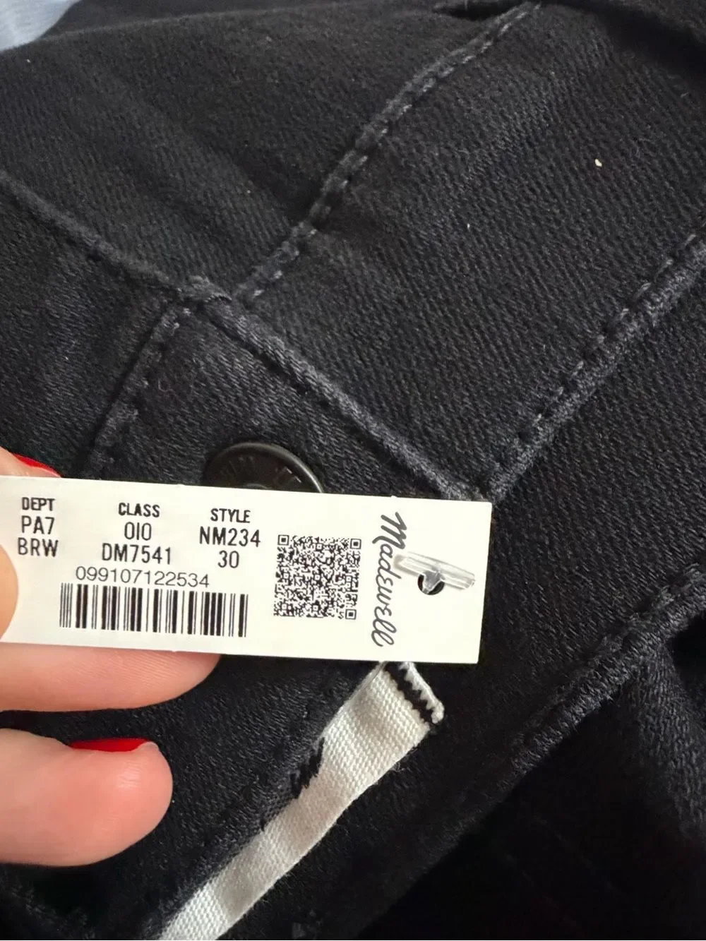Madewell new size