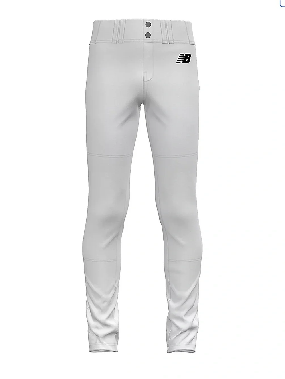New Balance White Kids' Stretch Baseball Leggings
