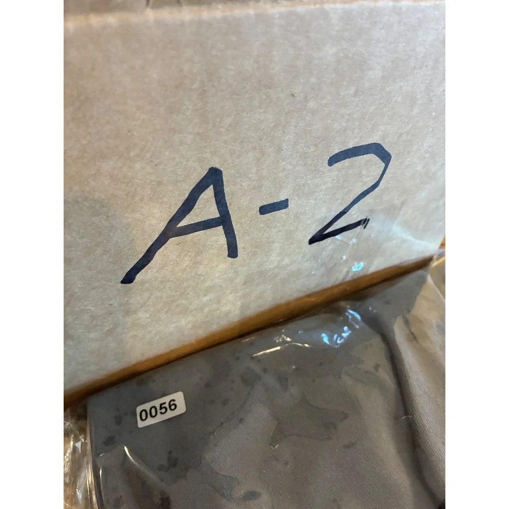 ACDC Graphic T-Shirt Blue Splatter‎ Raw Hem Cropped Boxy Rock Band Tee Mens M