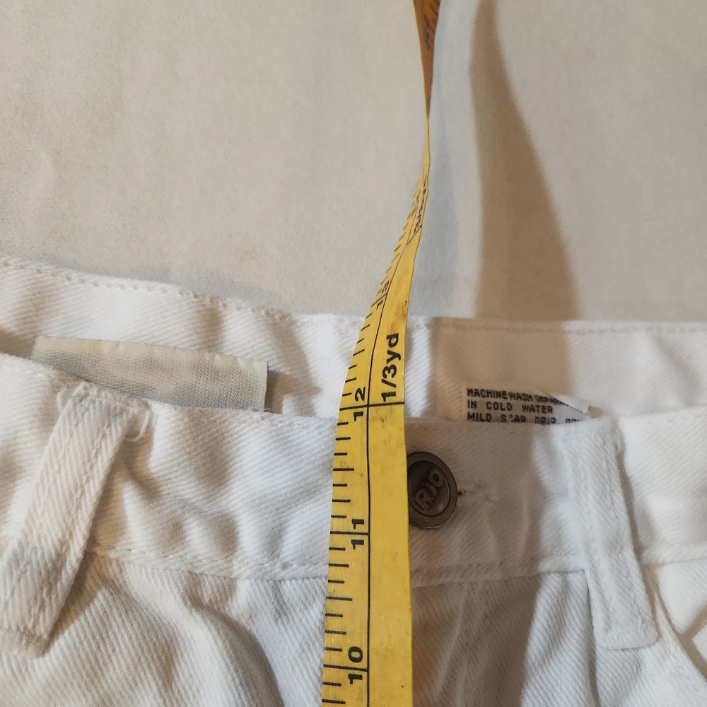 Vintage Rio by Stephen Mardon White Denim Mom Jeans Size 7‎