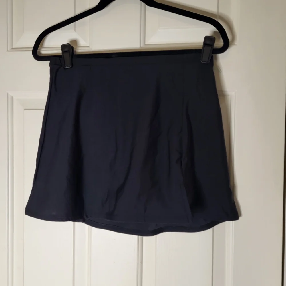 Flattering Black Swim  Skirt