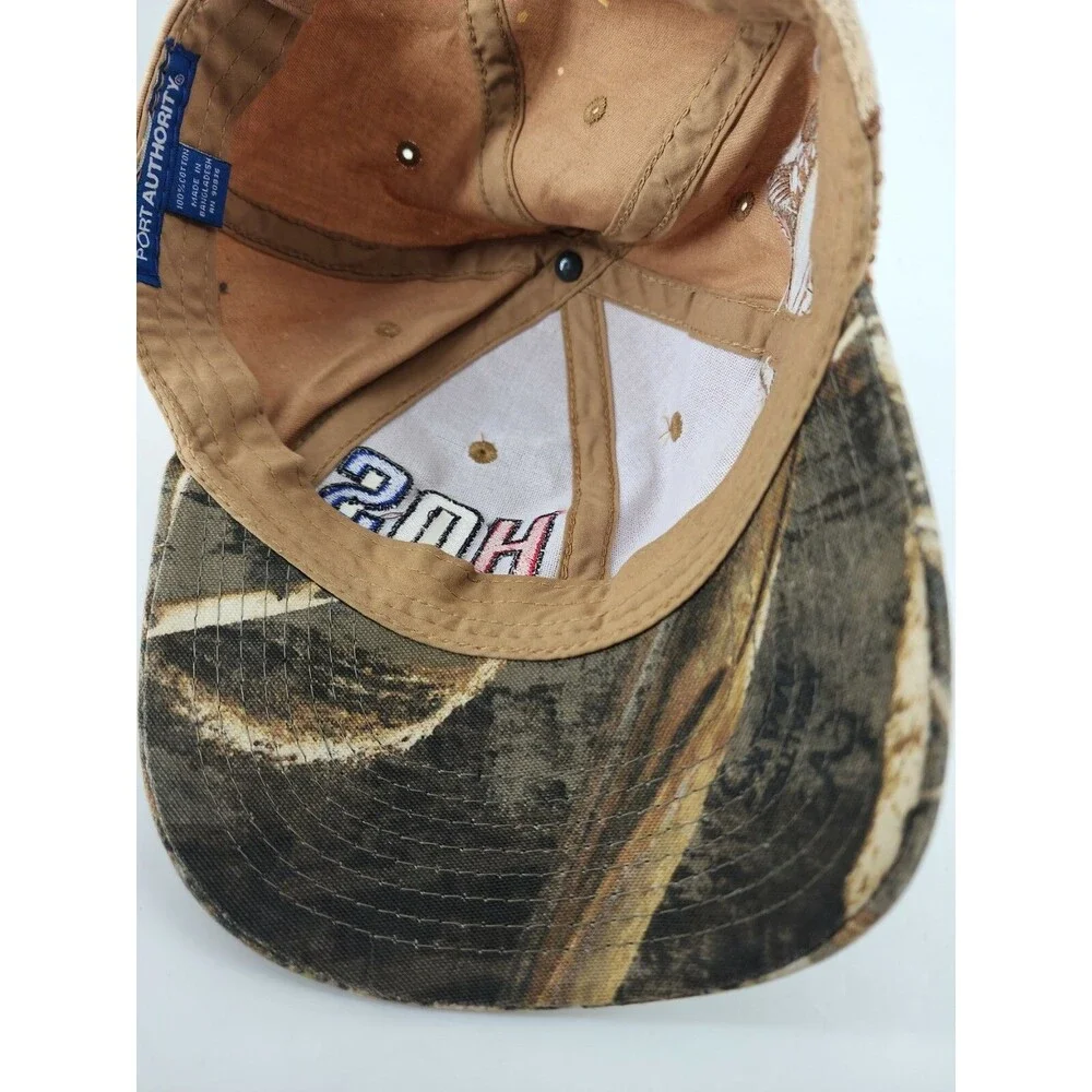 Big Mouth Bass Camo Strapback. HQS llc  brown / tan baseball cap