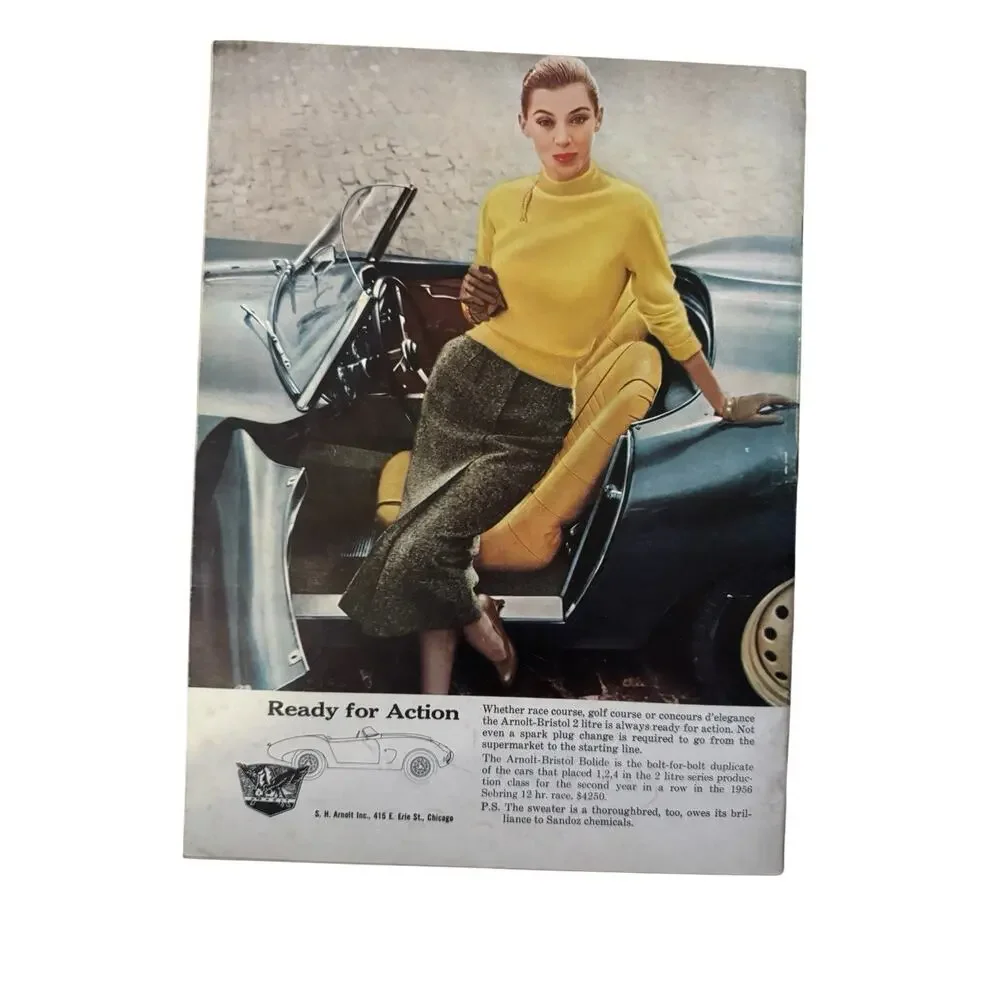 Sports Cars Illustrated Magazines 5 Issues 1956 1957 Mercedes Austin Healey READ