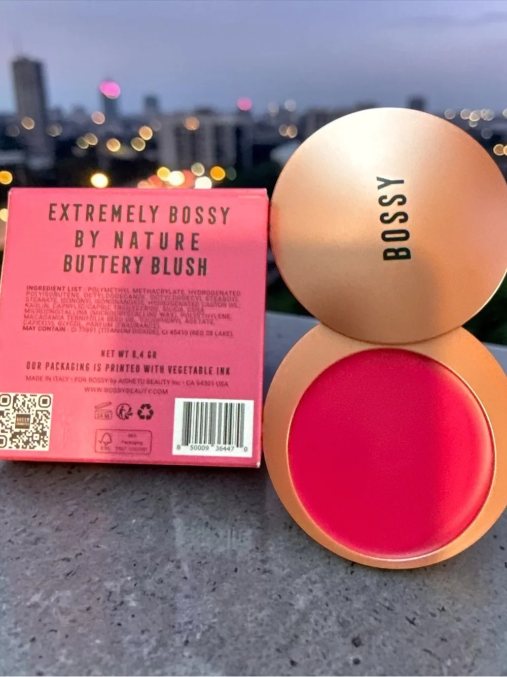 Bossy Lip & Cheek Bundle — Bright Pink Cream Blush + Nude Liquid Lip