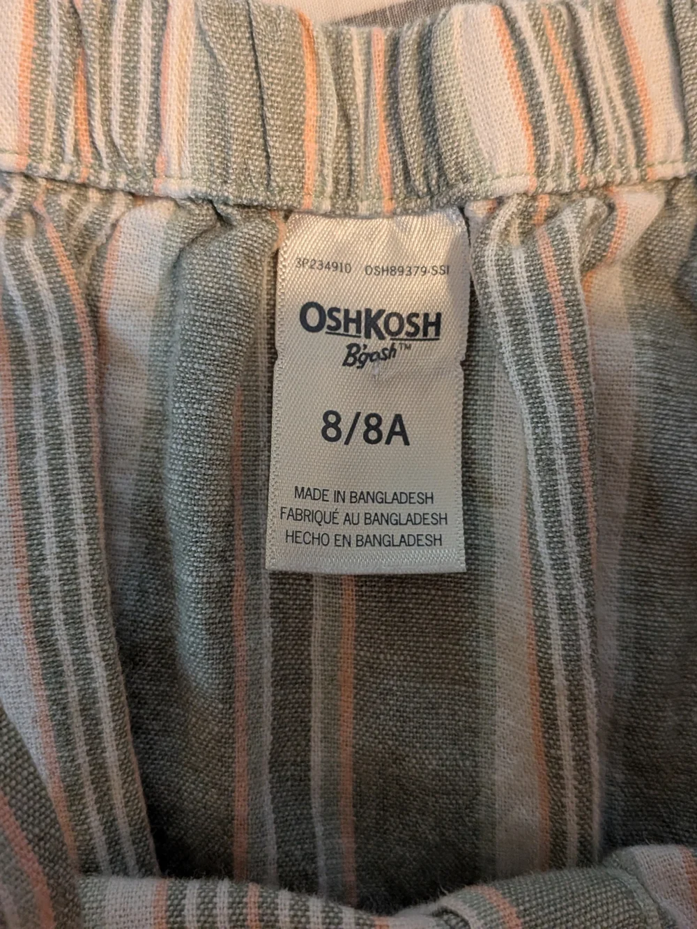 OshKosh Bgosh linen blend
